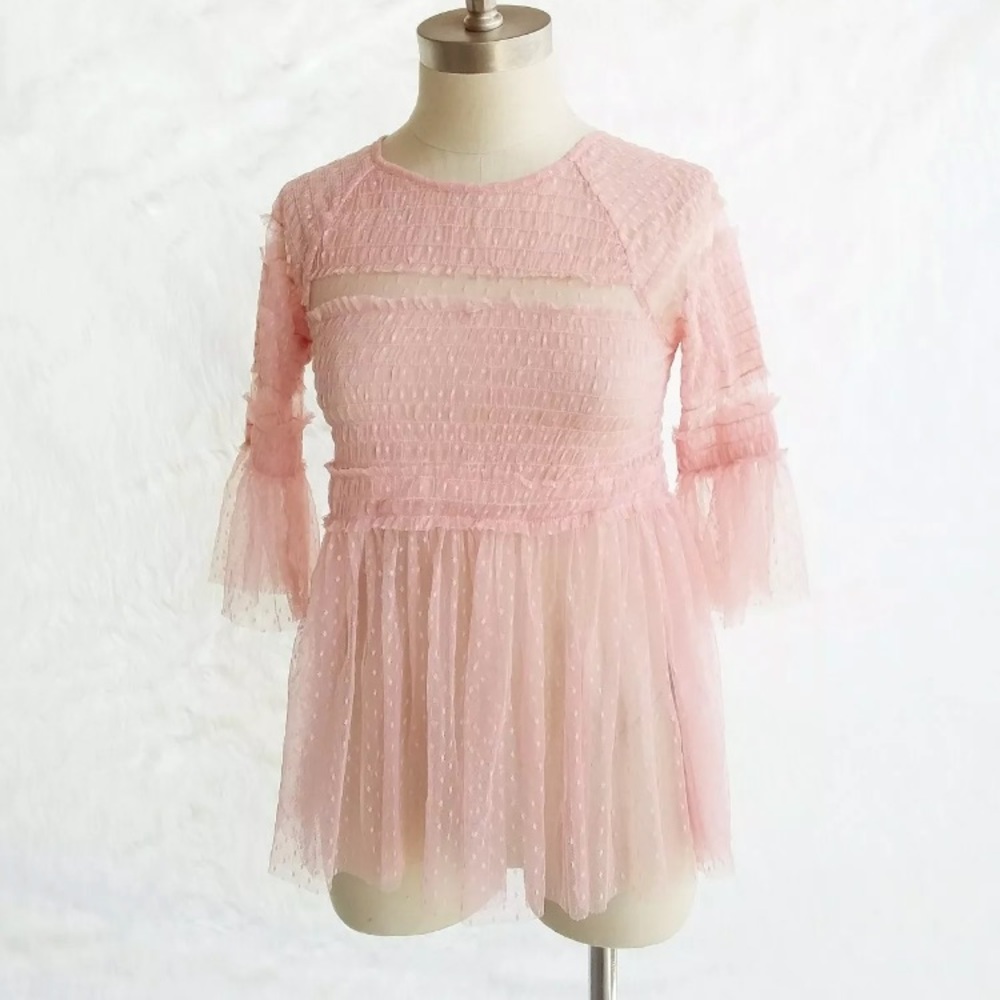 Pink Tulle Top